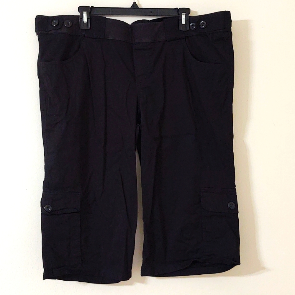 Announcements Maternity Pregnancy Adjustable Waist Capri Pants